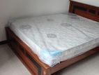 new teak box bed 6*5 with spring mettrass
