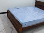 New Teak Box Bed 6*5 with Spring Mettress