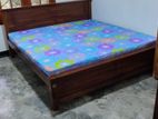 New teak box bed 6*6 with dabble leyar mettrass