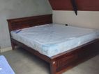 New Teak Box Bed 6*6 with Spring Mattress