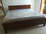 New teak box bed 6*6 with spring mettrass