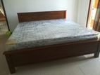 New teak box bed 6*6 with spring mettrass