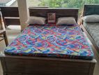 New Teak Box Bed with 5 Layer Hybrid Mattress 6 X Ft Queen Size