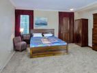 new teak box bed with double layer mattress