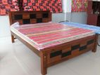 New Teak Box Bed with Hybrid Mattress 6*5 Queen Size