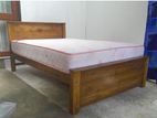 New Teak Box Bed with Spring Mattress Double Size 6 X 4 Ft