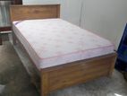 New Teak Box Bed with Spring Mattress king size 72" x