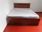 New Teak Box Bed with Spring Mattress King Size 72"x72" / 6x6 Ft A