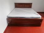 New Teak Box Bed with Spring Mattress king size 72"x72" / 6x6 ft A