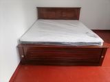 New Teak Box Bed with Spring Mattress king size 72"x72"