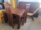 new teak dining table 4 chair
