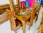 New Teak Dining Table with 6 Chair .