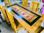 New Teak Dining Table with chair 6 .
