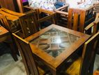 new teak dining teable with 4 chair