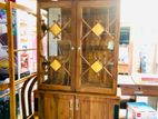 New Teak Display Cupboard 2 Door