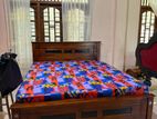 New Teak Dressing Box Bed 6*5 with Hybrid Mattress