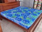 New Teak king box bed and cool mattresses 6*6 (72*72).