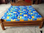 New Teak Queen Bed and Mattresses 6*5 Ft