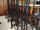 New Teak Towel Rack Black