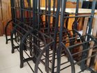 New Teak Towel Rack Black