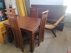 New Teak Wood 4 Chair Dining Table