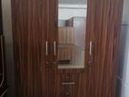 New Wardrobe 6 X 4 Ft Melamine 3 Door with Drawers Cupboard large