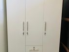 New White 3 Door Melamine Wardrobes