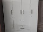 New White 4D Large Cloth Hanging Melamine Wardrobes