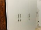 New White 6*4 ft 3 Door Melamine Wardrobes .