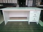 New White / Black Colour Writing Office Computer Table 5 X 2 Ft Large