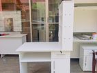 New White Color Salon Manicure Tables