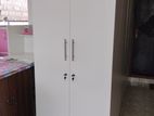 new white colour 2 door cupboard 6*4 ft wardrobe