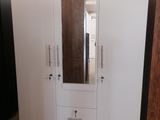 new white colour 3 door melamine cupboard 6*4 wardrobe