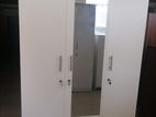 New White Colour Melamine 3 Door Cupboard 6 X 4 Ft Wardrobe