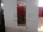 New White Colour Melamine 3 Door Cupboard 6*4 Wardrobe