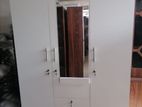 New White Colour Melamine 3 Door Cupboard / Wardrobe 6 X 4 Ft Large