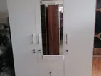 New White Colour Melamine 3 Door Cupboard / Wardrobe 6 X 4 Ft Large