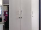 New White Colour Melamine 6 X 2.5 Ft 2 Door Wardrobe Cupboard