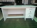 new white colour table 5 X 2 ft cupboard drower