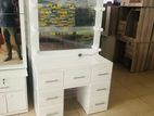 New White Hollywood Dressing Table with Bulb