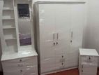 New White Melamine Bedroom Set 3 Item
