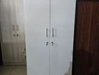 new white melamine wardrobe 2 door cupboard