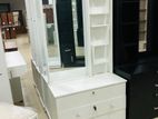New White S Melamine Dressing Table .