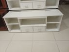 New White TV Stand (O-7)