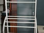 New White Wooden Cloth Rack L