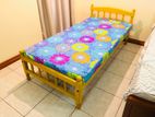 New Wooden Budget Single Bed and Mattresses 6*3ft.