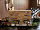 Nexon 607SS Stainless Steel Double Burner Gas Cooker