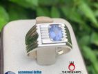 நீல மாணிக்கம்வெள்ளி மோதிரம்(Blue Sapphire Gem Silver Ring Gents)