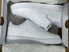 Nike Air Force 1 White Shoes Pair Size 41.