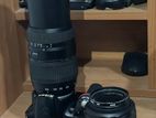 Nikon D3200 DSLR with 70-300 + 18-55 mm Lenses